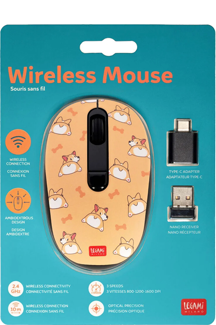 MOUSE ΟΠΤΙΚΟ ΑΣΥΡΜΑΤΟ LEGAMI WMO0012 CORGI