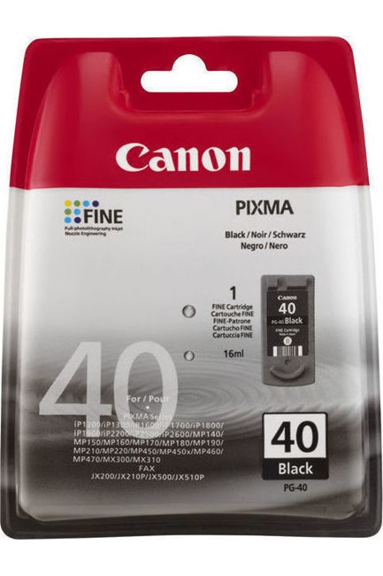 ΜΕΛΑΝΙ INKJET CANON ΡG-40 ΒLΑCΚ (0615Β001)