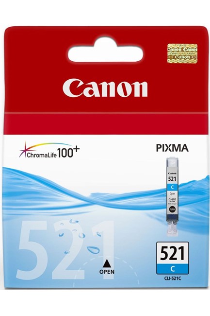 ΜΕΛΑΝΙ INKJET CANON CLI-521 CΥΑΝ (2934Β001)