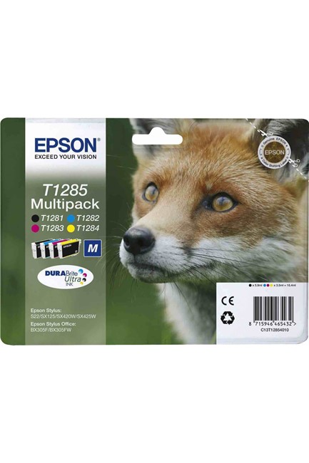 ΜΕΛΑΝΙ INKJET EPSON T1285 MULTI PACK (BLACK-CYAN-MAGENTA-YELLOW) (FOX) SIZE MEDIUM