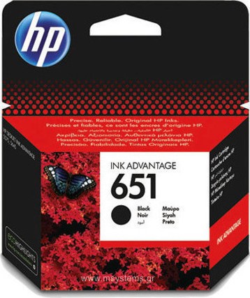 ΜΕΛΑΝΙ INKJET HEWLETT PACKARD N.651 BLACK