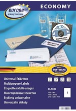 ΕΤΙΚΕΤΕΣ INKJET/LASER/COPIER 210*297mm.100Φ.EUROPE 100 ECONOMY ELA027