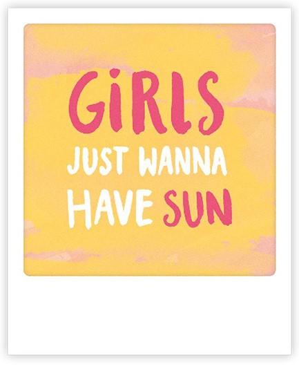 ΚΑΡΤΑΚΙ PICKMOTION ΜΟΝΟ GIRLS JUST WANNA HAVE SUN