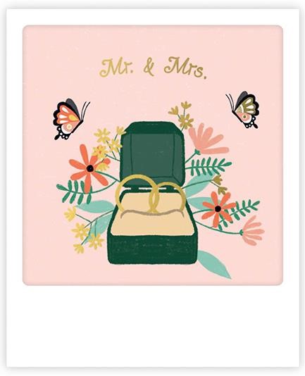 ΚΑΡΤΑΚΙ PICKMOTION ΜΟΝΟ MR.&MRS.-WEDDING