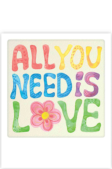 ΚΑΡΤΑΚΙ PICKMOTION ΜΟΝΟ ALL YOU NEED IS LOVE