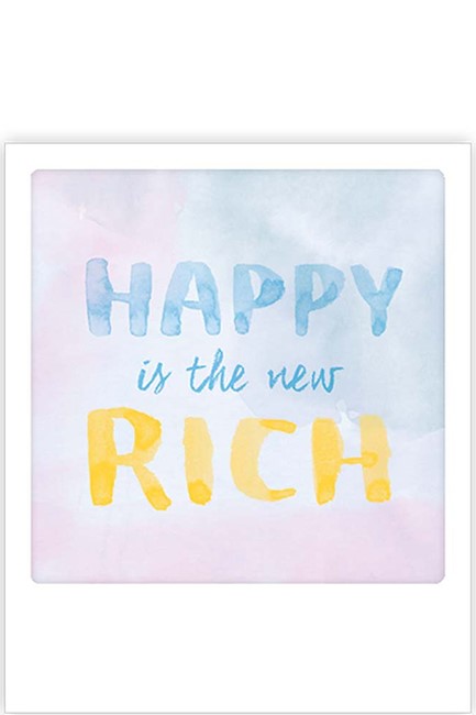 ΚΑΡΤΑΚΙ PICKMOTION ΜΟΝΟ HAPPY IS THE NEW RICH