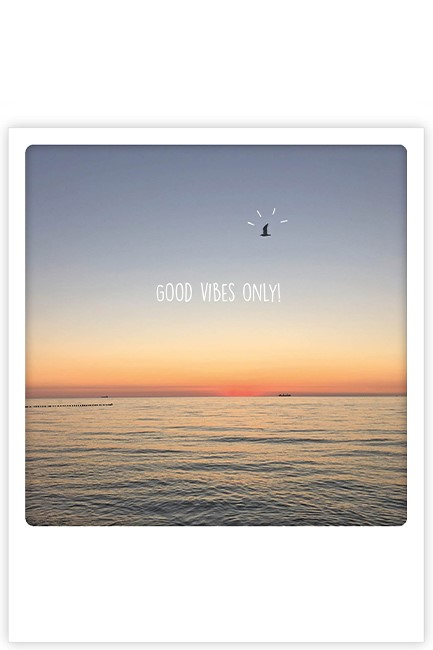 ΚΑΡΤΑ PICKMOTION ΜΟΝΗ GOOD VIBES ONLY