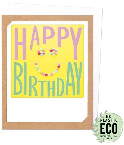 ΚΑΡΤΑ PICKMOTION ΜΟΝΗ HAPPY BIRTHDAY SMILEY