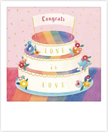 ΚΑΡΤΑΚΙ PICKMOTION ΜΟΝΟ CONGRATS LOVE IS LOVE