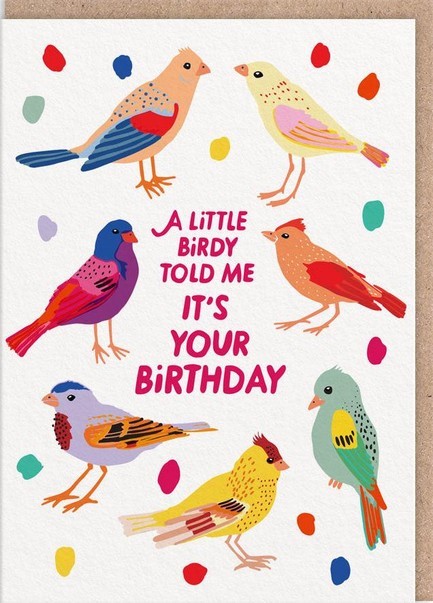 ΚΑΡΤΑ OHH DEER BIRDIES HAPPY BIRTHDAY CARD 11157
