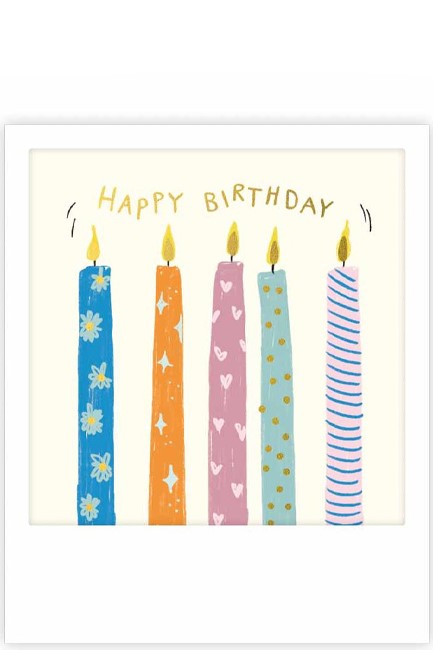 ΚΑΡΤΑΚΙ PICKMOTION ΜΟΝΟ HAPPY BIRTHDAY CANDLES