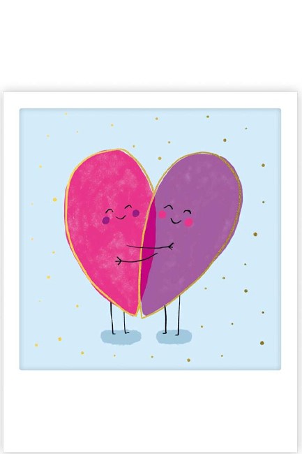 ΚΑΡΤΑΚΙ PICKMOTION ΜΟΝΟ TWO HALVES ONE HEART