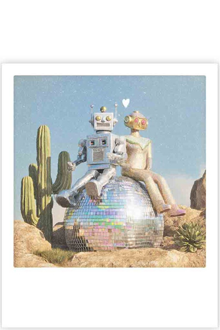 ΚΑΡΤΑ PICKMOTION ΜΟΝΗ ROBOTS DISCO BALL HEART