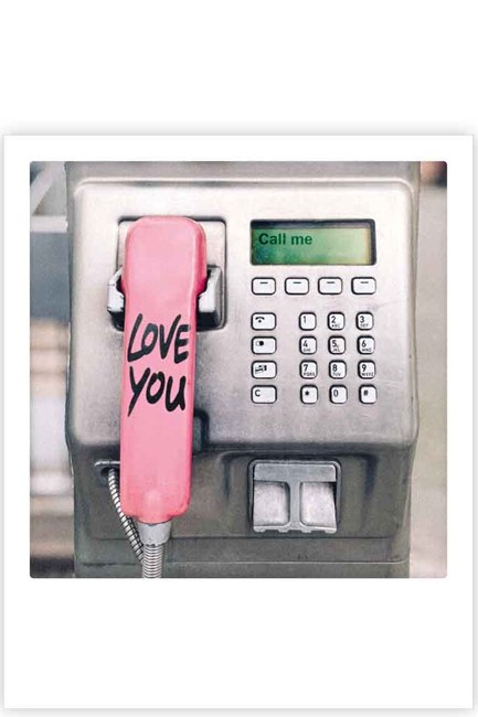 ΚΑΡΤΑ PICKMOTION ΜΟΝΗ LOVE YOU CALL ME TELEPHONE BOOTH