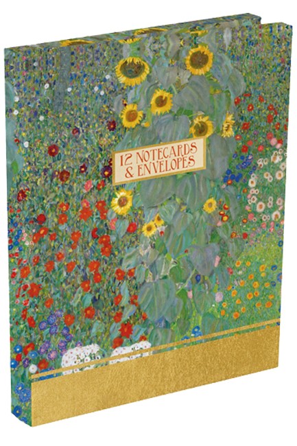 ΚΑΡΤΑ ΕΥΧΕΤΗΡΙΑ ΣΕΤ 12ΤΕΜ.ΜΕ ΦΑΚΕΛΟ THE GIFTED STATIONERY KLIMT