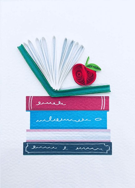 ΚΑΡΤΑΚΙ ΕΥΧΕΤΗΡΙΟ QUILLING FILIGRANA ΜΝ011 ΒΙΒΛΙΑ