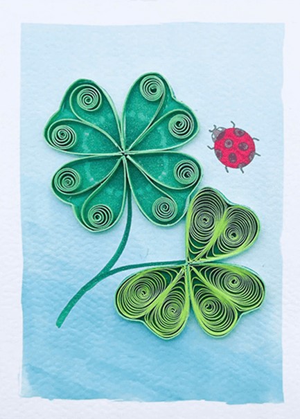 ΚΑΡΤΑΚΙ ΕΥΧΕΤΗΡΙΟ QUILLING FILIGRANA ΜΝ012 ΚΑΛΗ ΤΥΧΗ