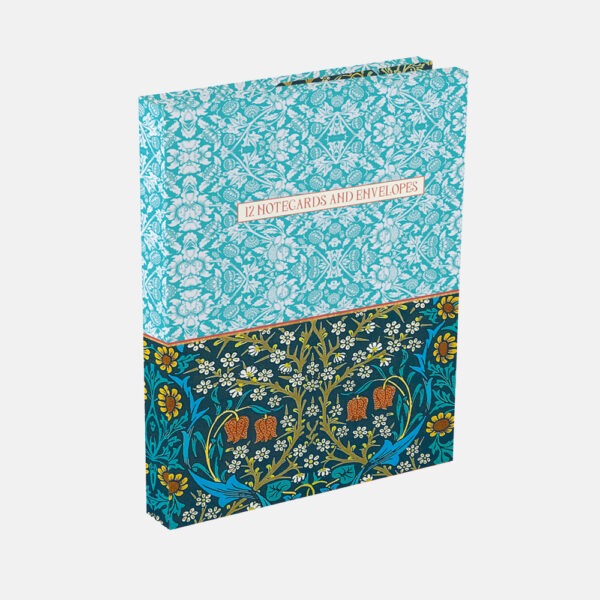 ΚΑΡΤΑ ΕΥΧΕΤΗΡΙΑ ΣΕΤ 12ΤΕΜ.ΜΕ ΦΑΚΕΛΟ THE GIFTED STATIONERY WILLIAM MORRIS-BLACKTHORN B