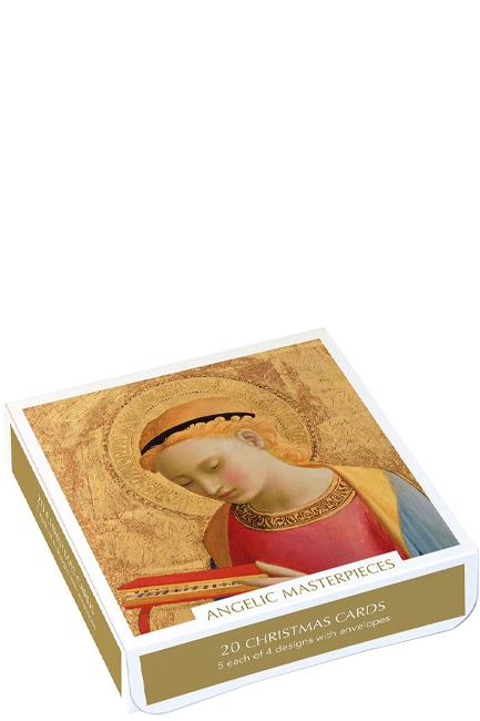 ΚΑΡΤΑ ΕΥΧΕΤΗΡΙΑ XMAS ΣΕΤ 20ΤΕΜ.ΜΕ ΦΑΚΕΛΟ MUSEUMS & GALLERIES ANGELIC MASTERPIECES