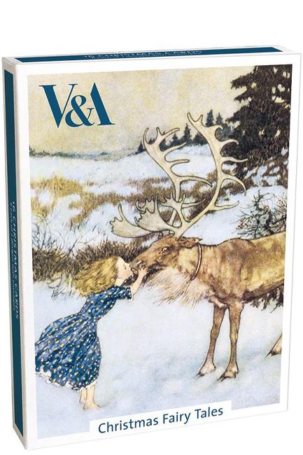 ΚΑΡΤΑ ΕΥΧΕΤΗΡΙΑ XMAS ΣΕΤ 16ΤΕΜ.ΜΕ ΦΑΚΕΛΟ V&A CHRISTMAS FAIRY-TALES