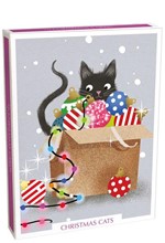 ΚΑΡΤΑ ΕΥΧΕΤΗΡΙΑ XMAS ΣΕΤ 16ΤΕΜ.ΜΕ ΦΑΚΕΛΟ MUSEUMS & GALLERIES CHRISTMAS CATS