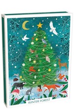 ΚΑΡΤΑ ΕΥΧΕΤΗΡΙΑ XMAS ΣΕΤ 16ΤΕΜ.ΜΕ ΦΑΚΕΛΟ MUSEUMS & GALLERIES WINTER FOREST