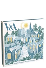 ΚΑΡΤΑ ΕΥΧΕΤΗΡΙΑ XMAS ΣΕΤ 12ΤΕΜ.ΜΕ ΦΑΚΕΛΟ V&A ERIC RAVILIOUS WINTER VILLAGE