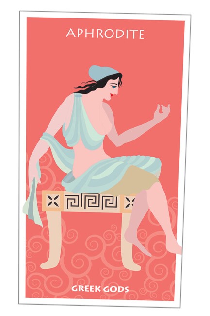 ΚΑΡΤΑ ΕΥΧΕΤΗΡΙΑ ANCIENT GREEK MYTHS-ΑΦΡΟΔΙΤΗ