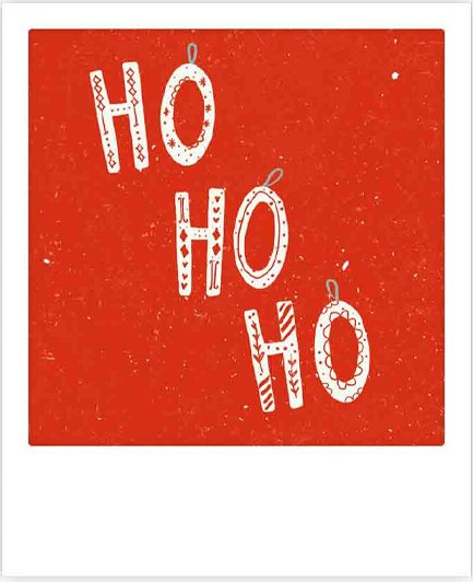 ΚΑΡΤΑΚΙ XMAS PICKMOTION ΜΟΝΟ HO HO HO RED