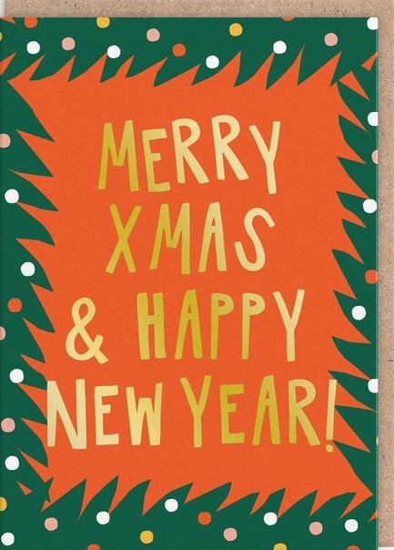 ΚΑΡΤΑ XMAS OHH DEER MERRY XMAS TYPOGRAPHIC GREETING CARD 12813