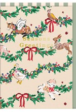 ΚΑΡΤΑ XMAS OHH DEER SEASONS GREETINGS FESTIVE ANIMALS 9702