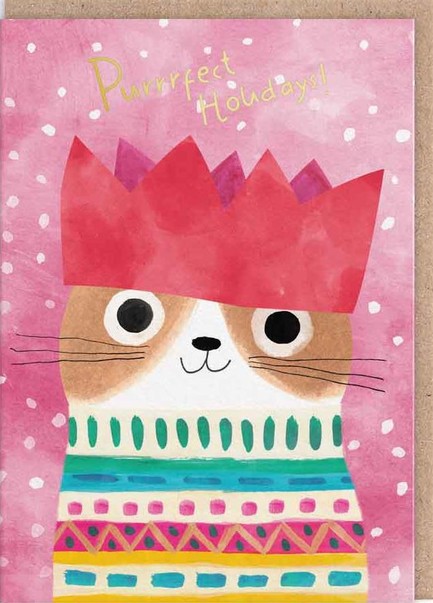 ΚΑΡΤΑ XMAS OHH DEER CROWN CAT 9697