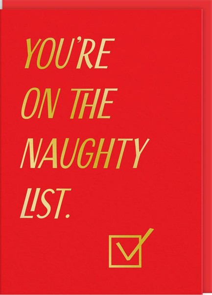 ΚΑΡΤΑ XMAS OHH DEER NAUGHTY LIST 11603