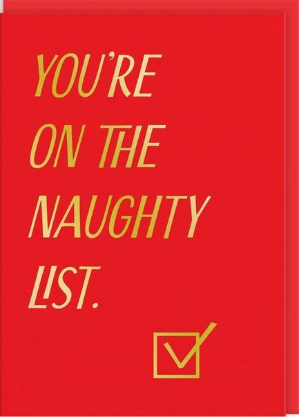 ΚΑΡΤΑ XMAS OHH DEER NAUGHTY LIST 11603