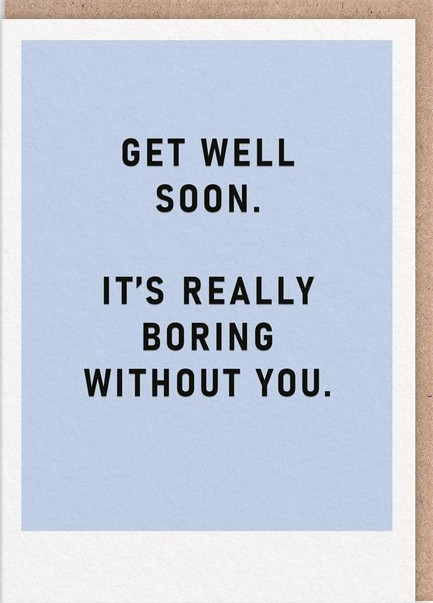 ΚΑΡΤΑ OHH DEER BORING WITHOUT YOU GET WELL SOON 9837