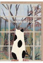 ΚΑΡΤΑ OHH DEER CAT WINDOW THINKING OF YOU 9817