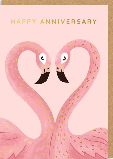 ΚΑΡΤΑ OHH DEER ANNIVERSARY FLAMINGOS 6720