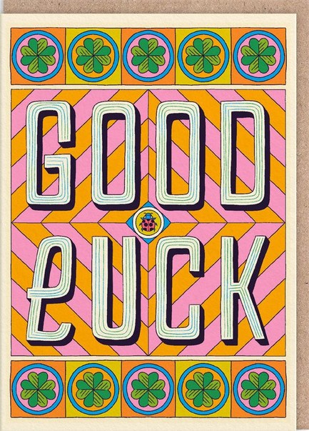 ΚΑΡΤΑ OHH DEER GOOD LUCK TYPOGRAPHIC 9829