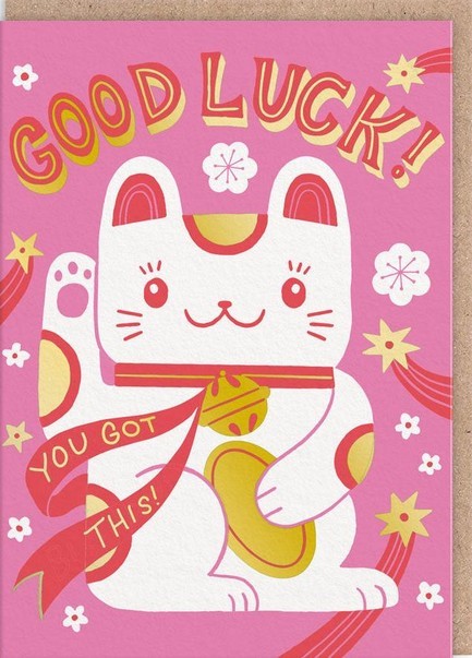 ΚΑΡΤΑ OHH DEER LUCKY CAT GOOD LUCK 9825