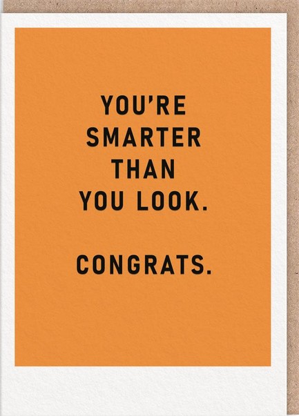 ΚΑΡΤΑ OHH DEER YOU'RE SMARTER THAN YOU LOOK 9821