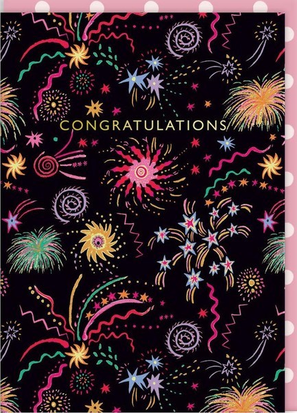 ΚΑΡΤΑ OHH DEER FIREWORKS CONGRATULATIONS 9824