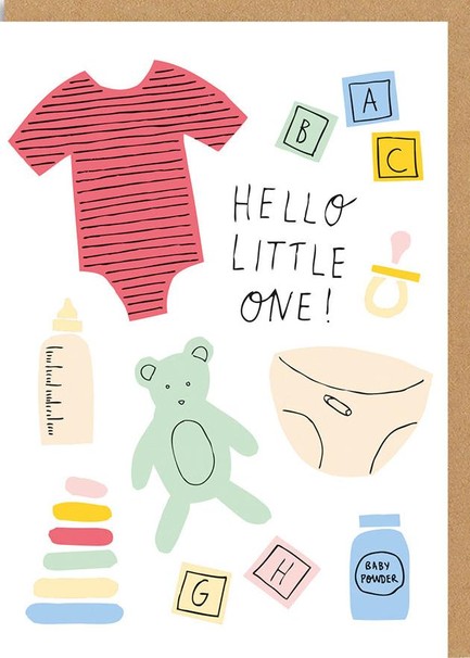 ΚΑΡΤΑ OHH DEER HELLO LITTLE ONE ICONS NEWBORN 7386