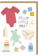 ΚΑΡΤΑ OHH DEER HELLO LITTLE ONE ICONS NEWBORN 7386
