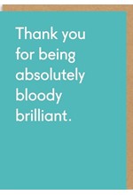 ΚΑΡΤΑ OHH DEER THANK YOU BEING BLOODY BRILLIANT 3664