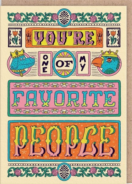 ΚΑΡΤΑ OHH DEER ONE OF FAVOURITE PEOPLE 9845