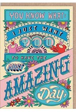 ΚΑΡΤΑ OHH DEER JUST HAVE THE MOST AMAZING DAY 9844