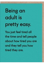 ΚΑΡΤΑ OHH DEER BEING AN ADULT IS PRETTY EASY 3395