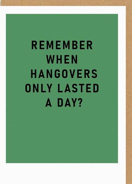 ΚΑΡΤΑ OHH DEER REMEMBER HANGOVERS LASTING A DAY 7322