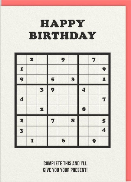 ΚΑΡΤΑ OHH DEER COMPLETE THIS SUDOKU 10495