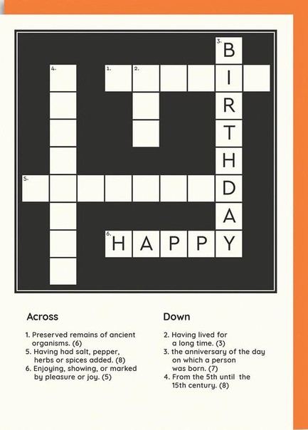 ΚΑΡΤΑ OHH DEER HAPPY BIRTHDAY CROSSWORD 6647